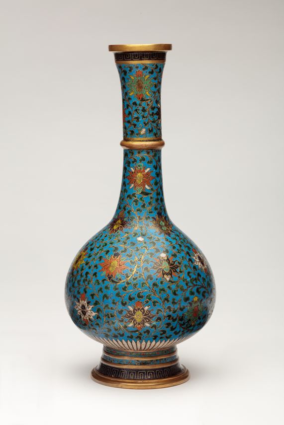 Cloisonné and Gilt-Bronze Bottle (ṣurāḥī) | MasterArt